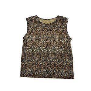 (Up To 50% Off SALE) Pleated Cheetah Print Summer Tank Top